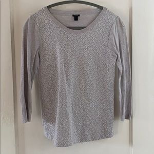 J. Crew patterned cotton top